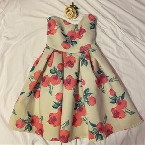 Sweetheart Floral Dress